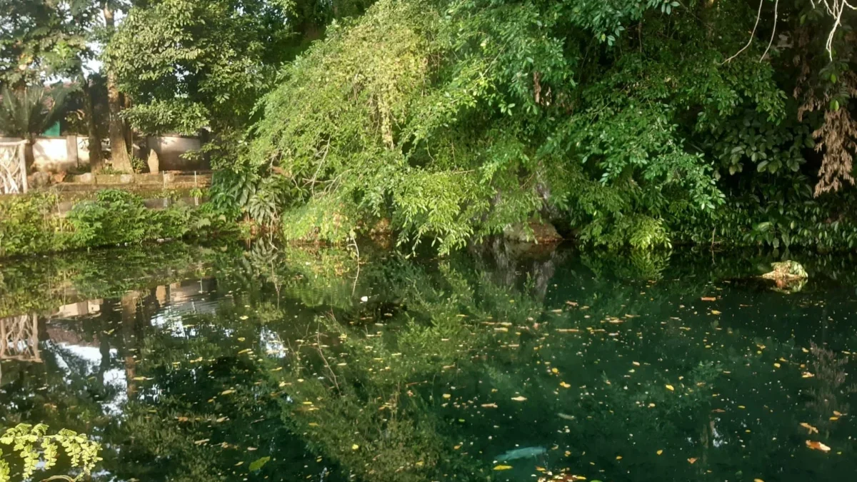 POTENSI: Mata air Cipaingeun mempunyai potensi wisata selain untuk irigasi dan sumber air bersih.