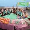 SALURKAN: 40 anak Baduta dan Balita hadir di Gor Desa Rancamulya, siap untuk menyantap menu makanan B2SA bantu