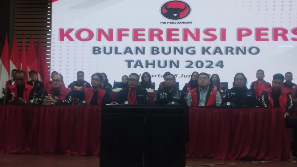Konferensi Pers Bulan Bung Karno tahun 2024 oleh DPP PDIP di Menteng
