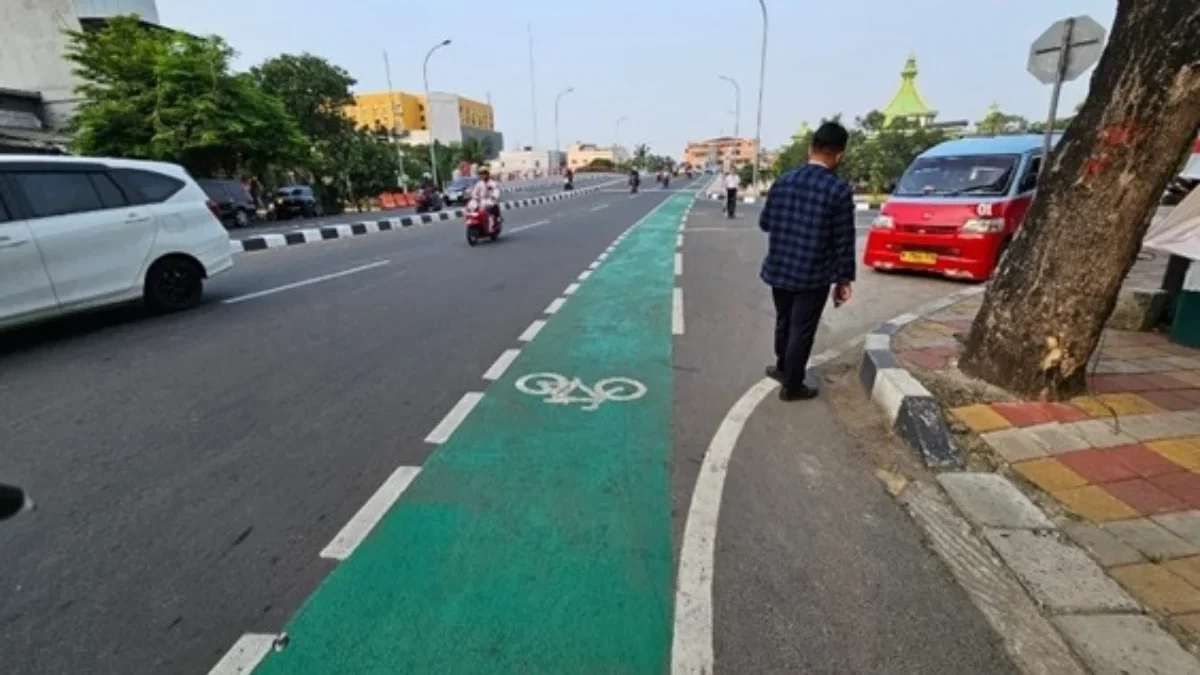 Jalur sepeda di Kota Tangerang--BPTJ