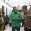 HADIRI: Pj Bupati Sumedang Yudia Ramli saat menghadiri Mou PT JES di Gedung sate Bandung, baru-baru ini.