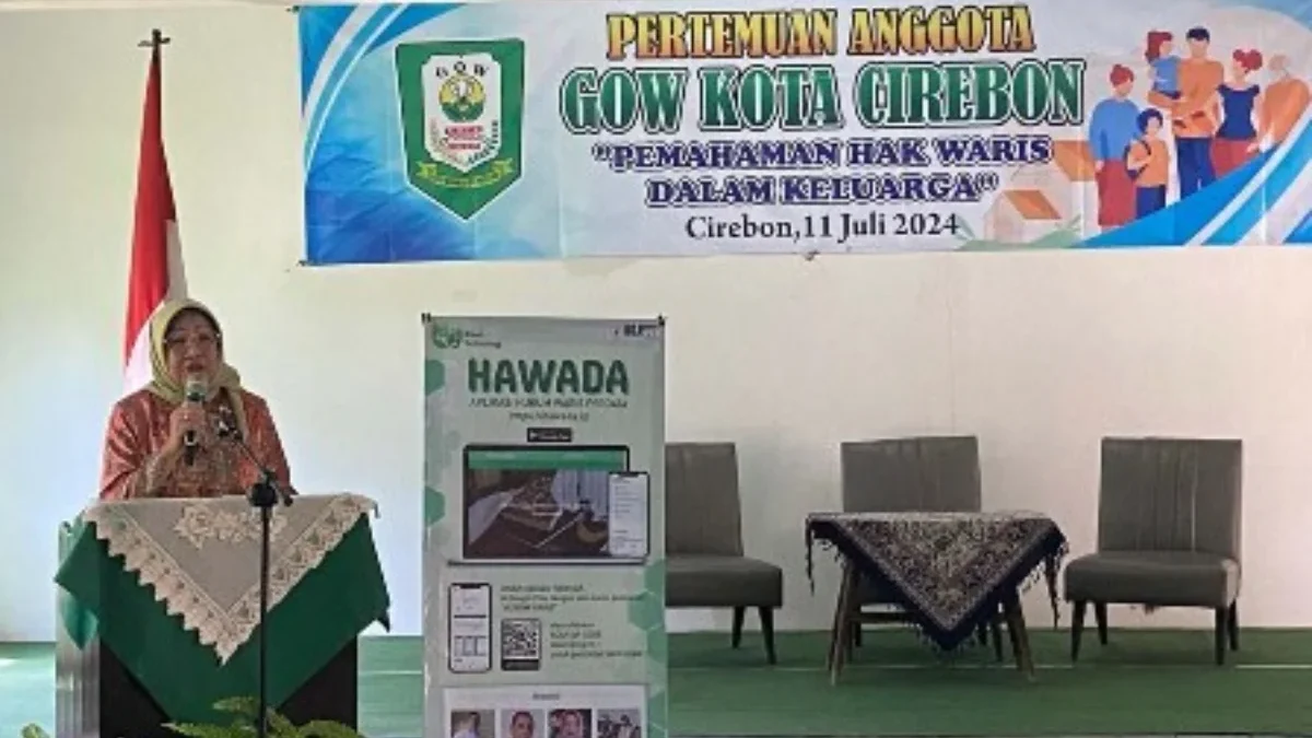 SAMBUTAN: Ketua GOW Kota Cirebon