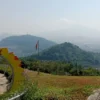 INDAH: Pemandangan Kota Sumedang saat dilihat di objek wisata Toga Hill.
